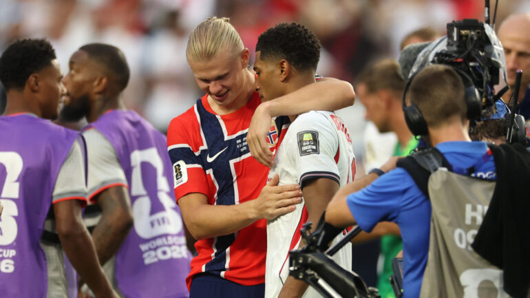 Jude Bellingham and Erling Haaland at the 2026 World Cup