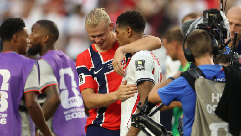 Jude Bellingham and Erling Haaland at the 2026 World Cup