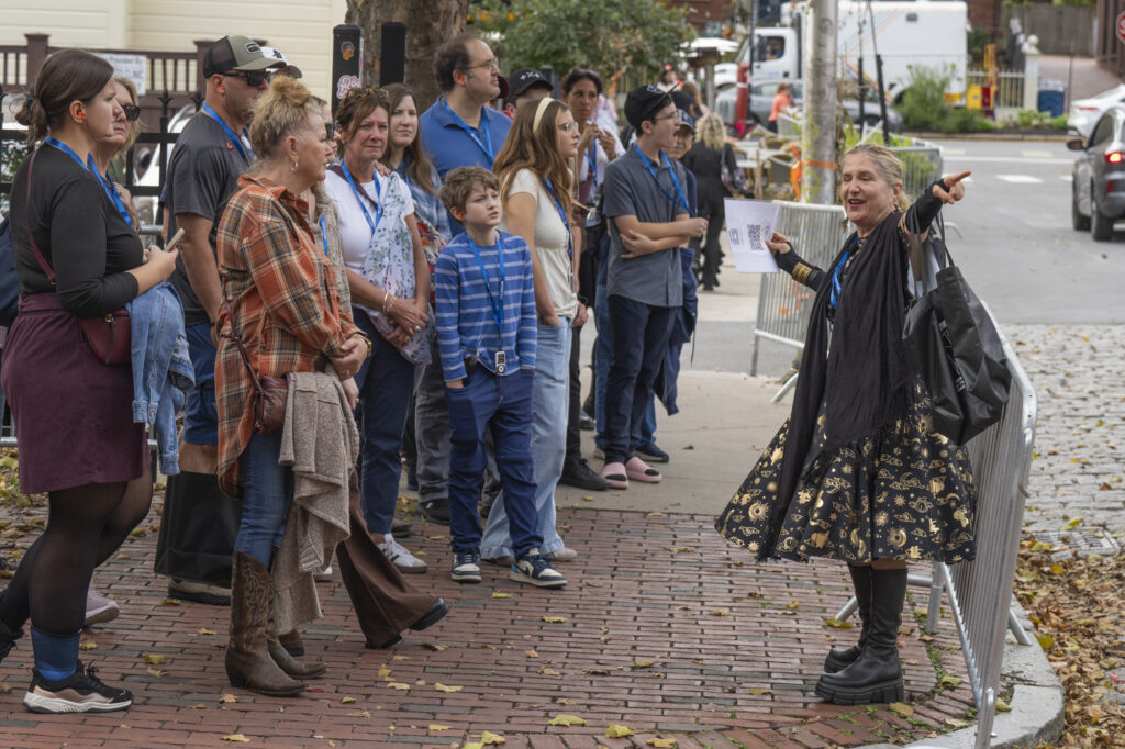 A guided tour in Salem, Massachusetts