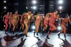 Francisco Lemus performing American Traffic with Trinity Irish Dance Company at Auditorium Theatre in Chicago